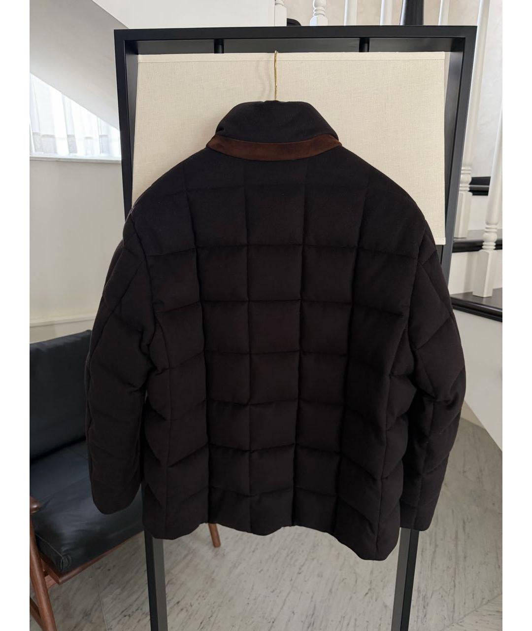 LORO PIANA Коричневый кашемировый пуховик, фото 2