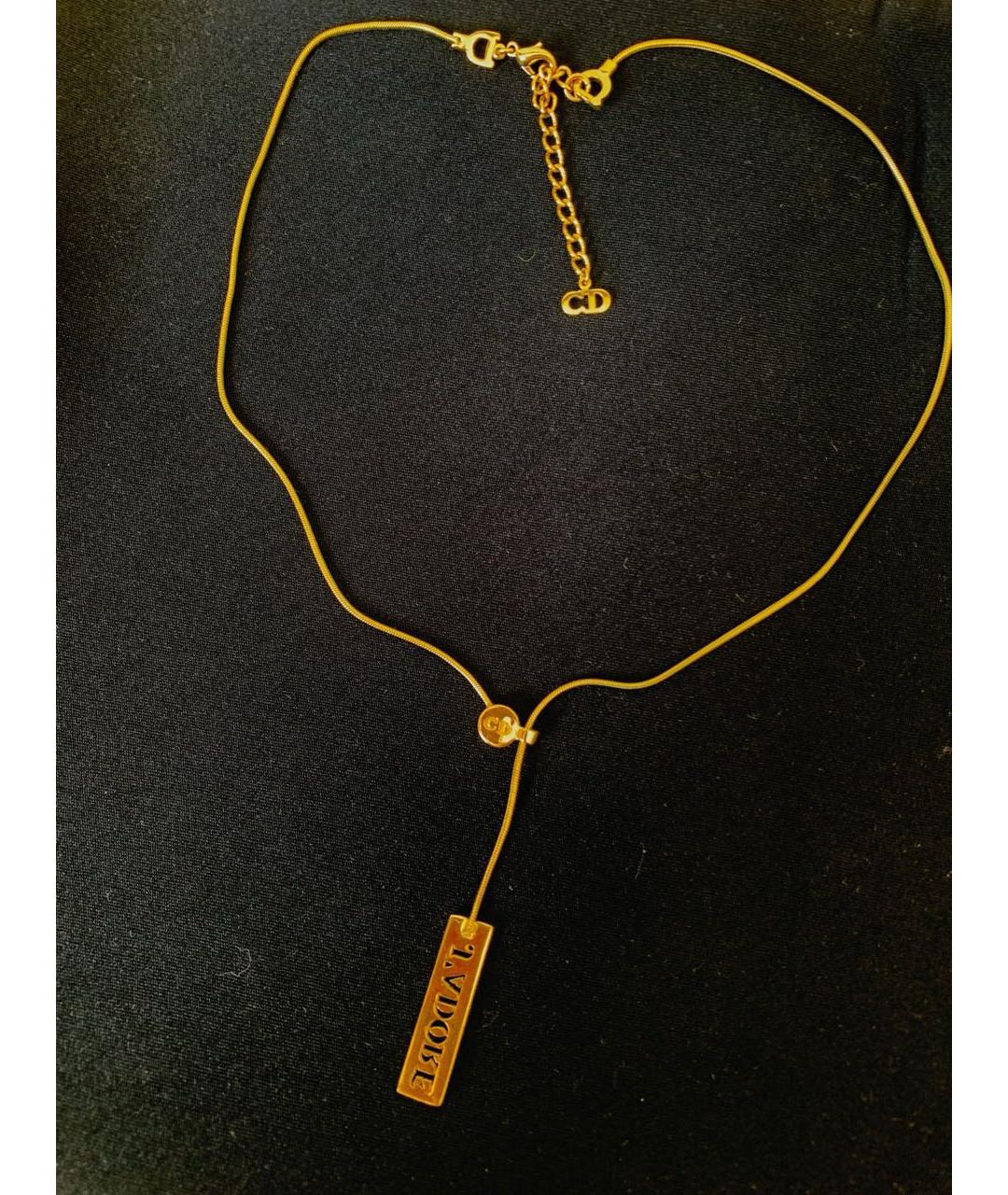 CHRISTIAN DIOR Золотое колье, фото 5