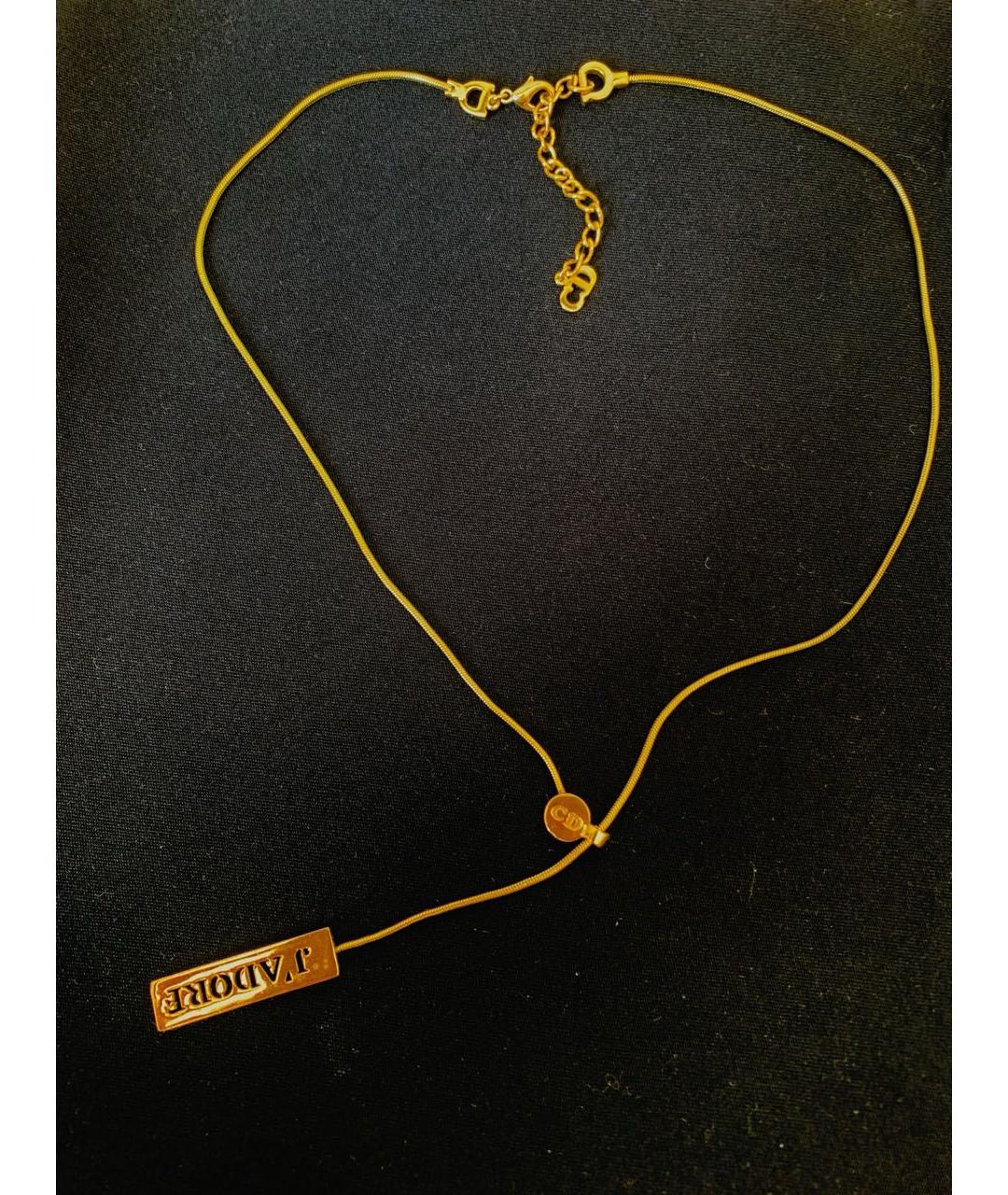 CHRISTIAN DIOR Золотое колье, фото 2