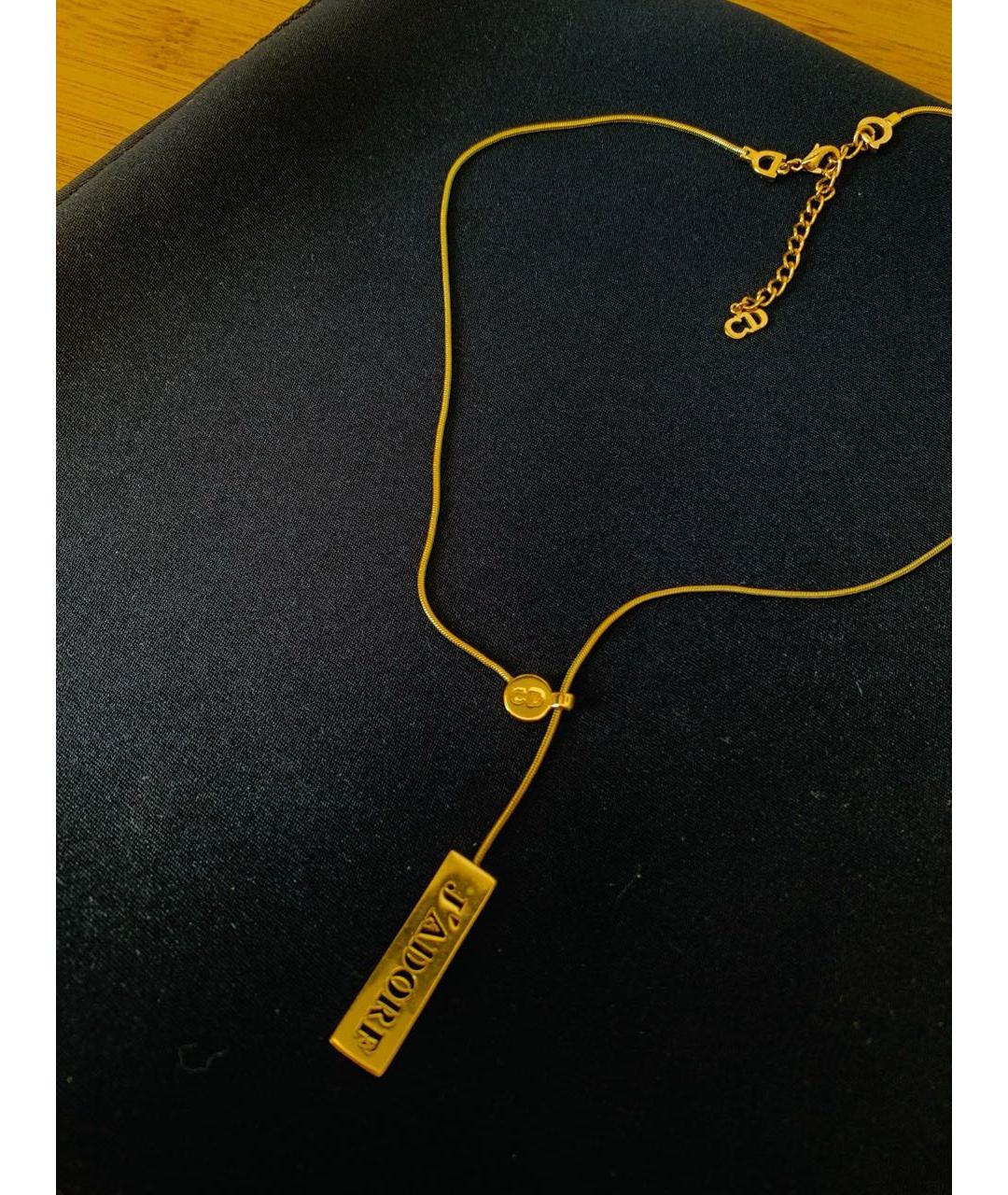 CHRISTIAN DIOR Золотое колье, фото 3