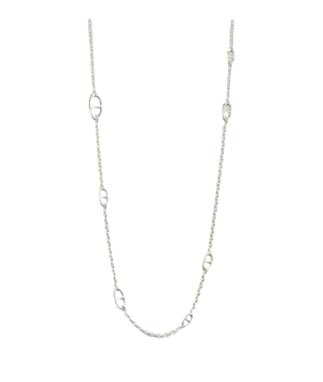 HERMES Серебряное серебряное колье, фото 1