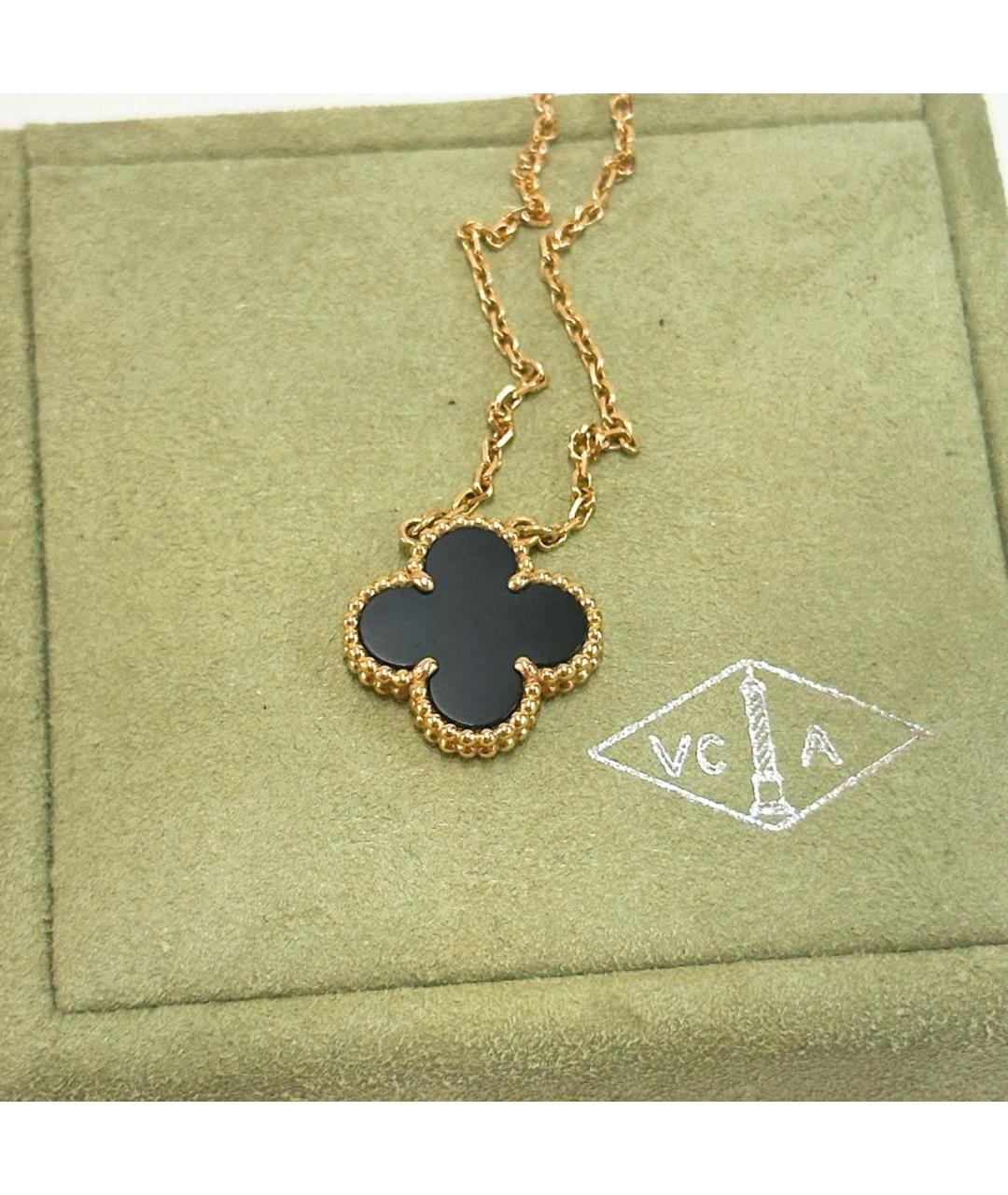 VAN CLEEF & ARPELS Черное колье из желтого золота, фото 5