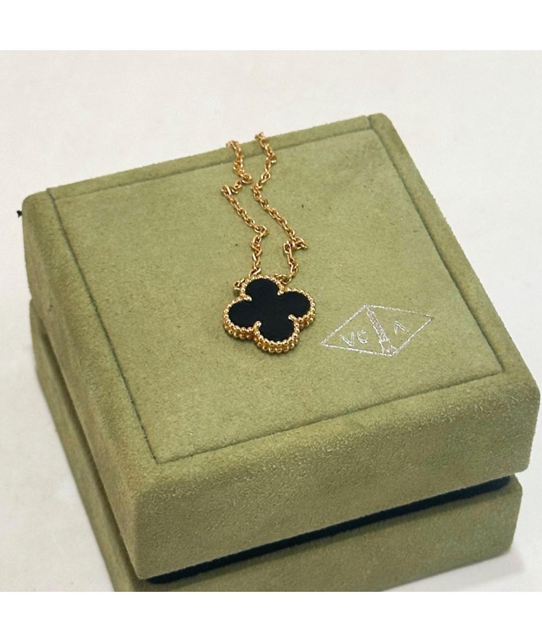 VAN CLEEF & ARPELS Черное колье из желтого золота, фото 2