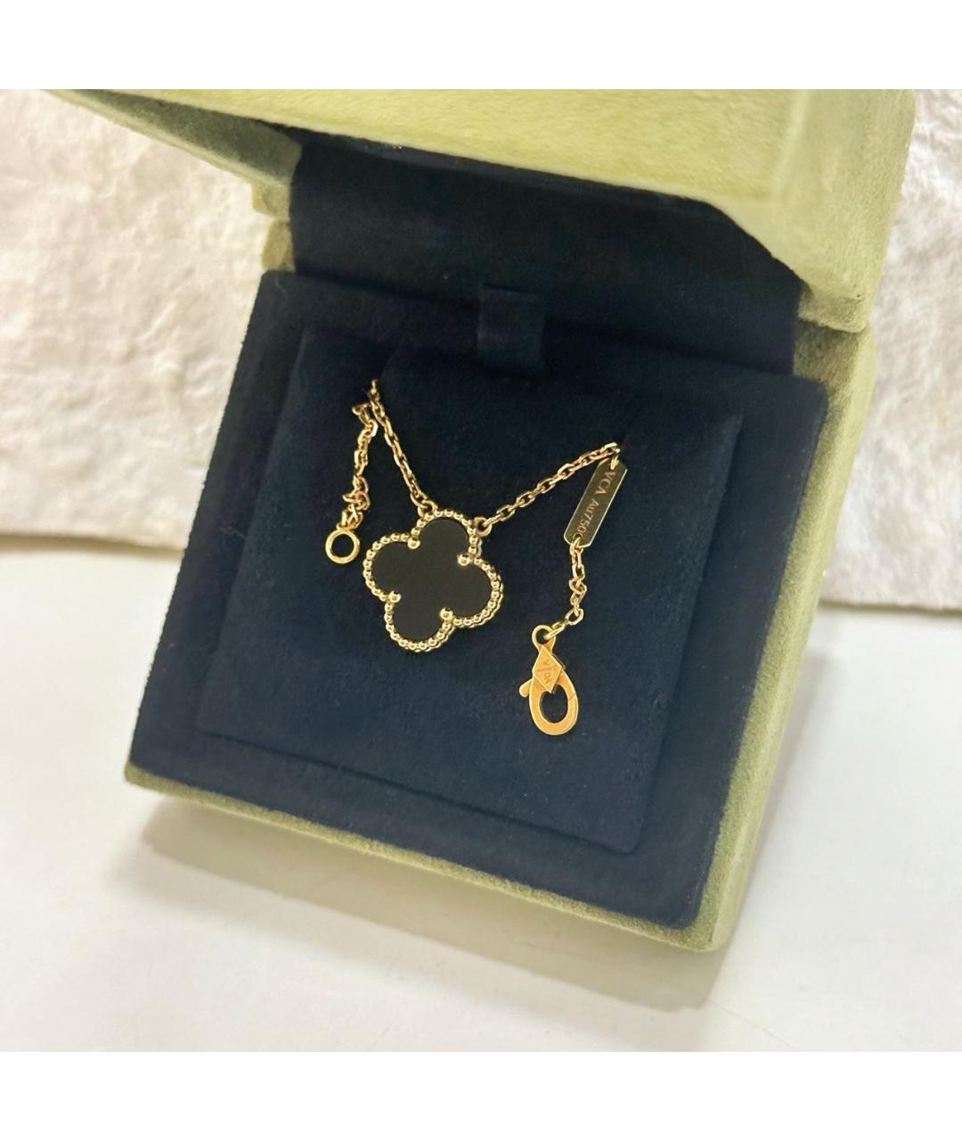 VAN CLEEF & ARPELS Черное колье из желтого золота, фото 4