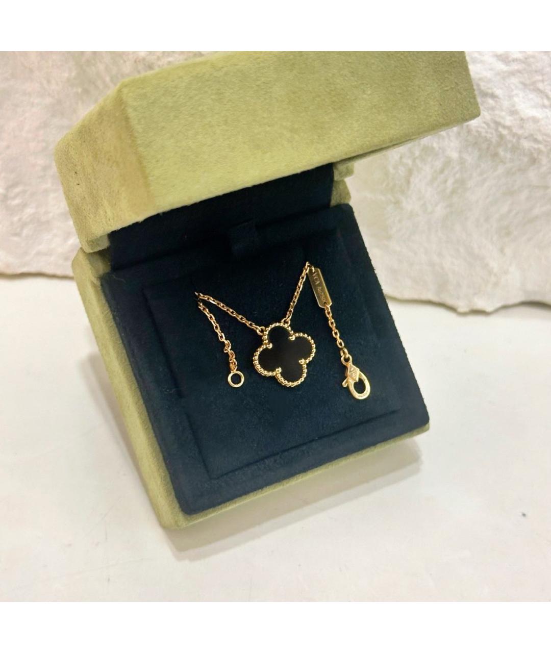 VAN CLEEF & ARPELS Черное колье из желтого золота, фото 3