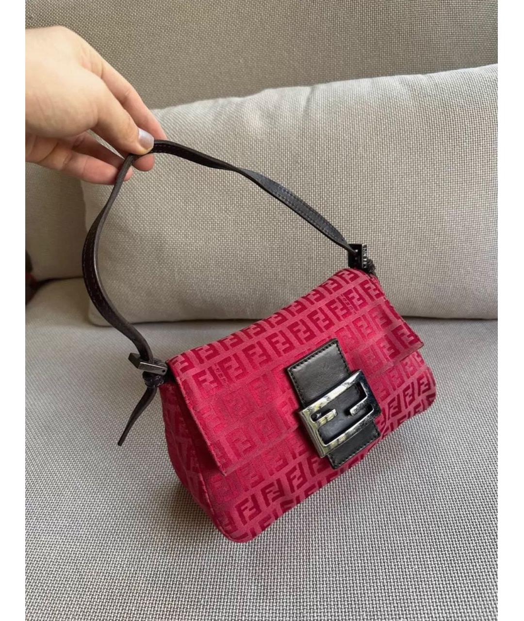 FENDI Красная сумка через плечо, фото 7