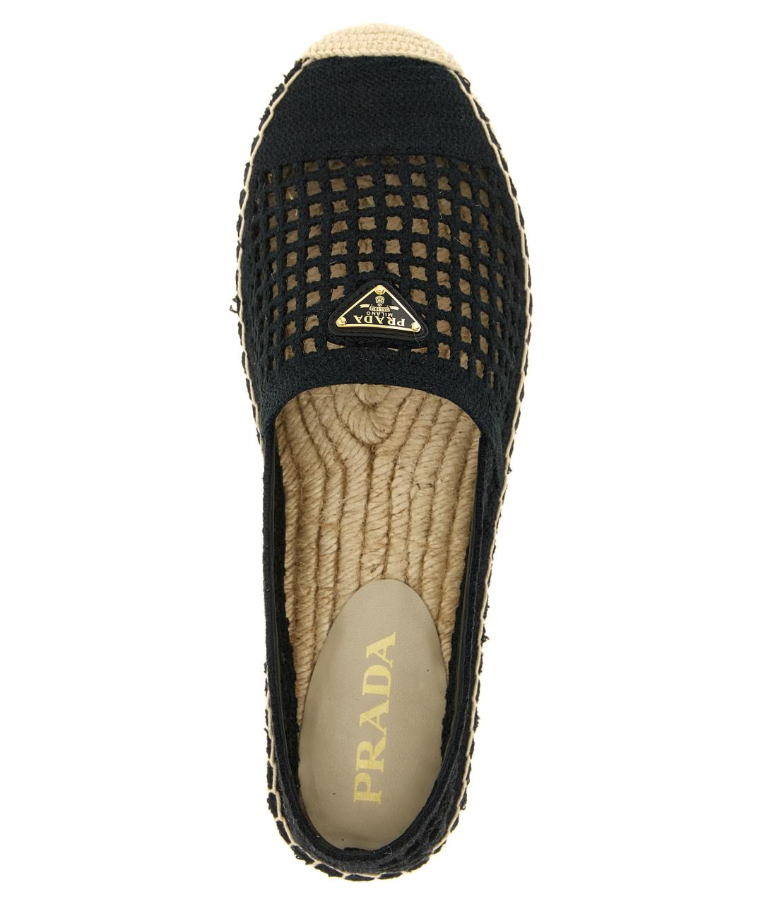 PRADA Черные текстильные эспадрильи, фото 4