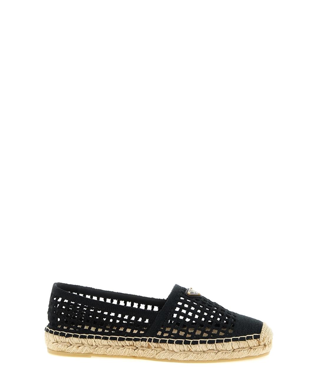 PRADA Черные текстильные эспадрильи, фото 1
