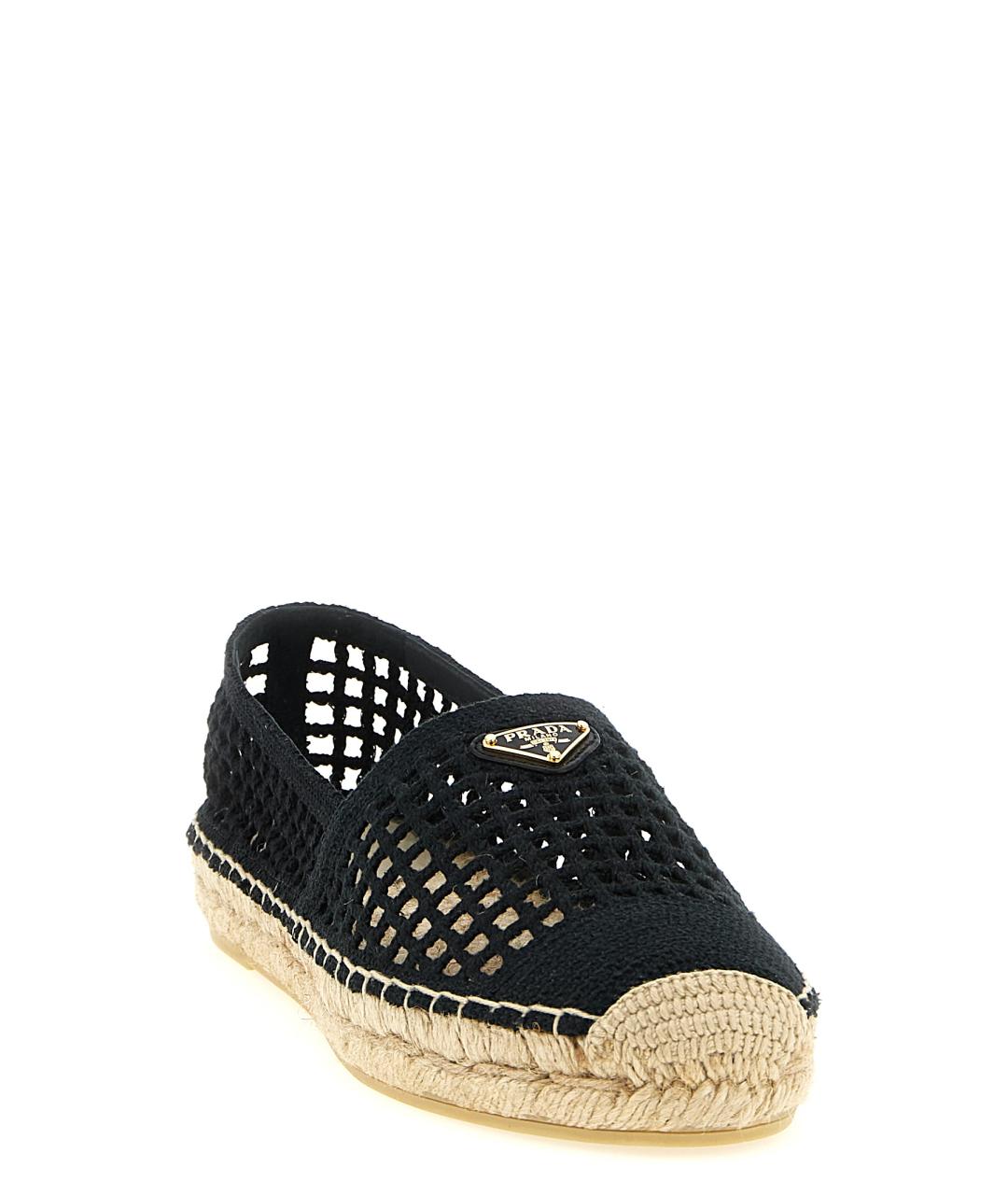 PRADA Черные текстильные эспадрильи, фото 2
