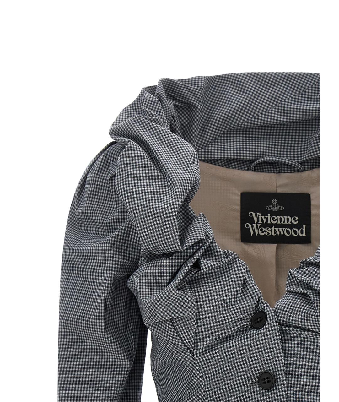 VIVIENNE WESTWOOD Серый хлопковый жакет/пиджак, фото 3