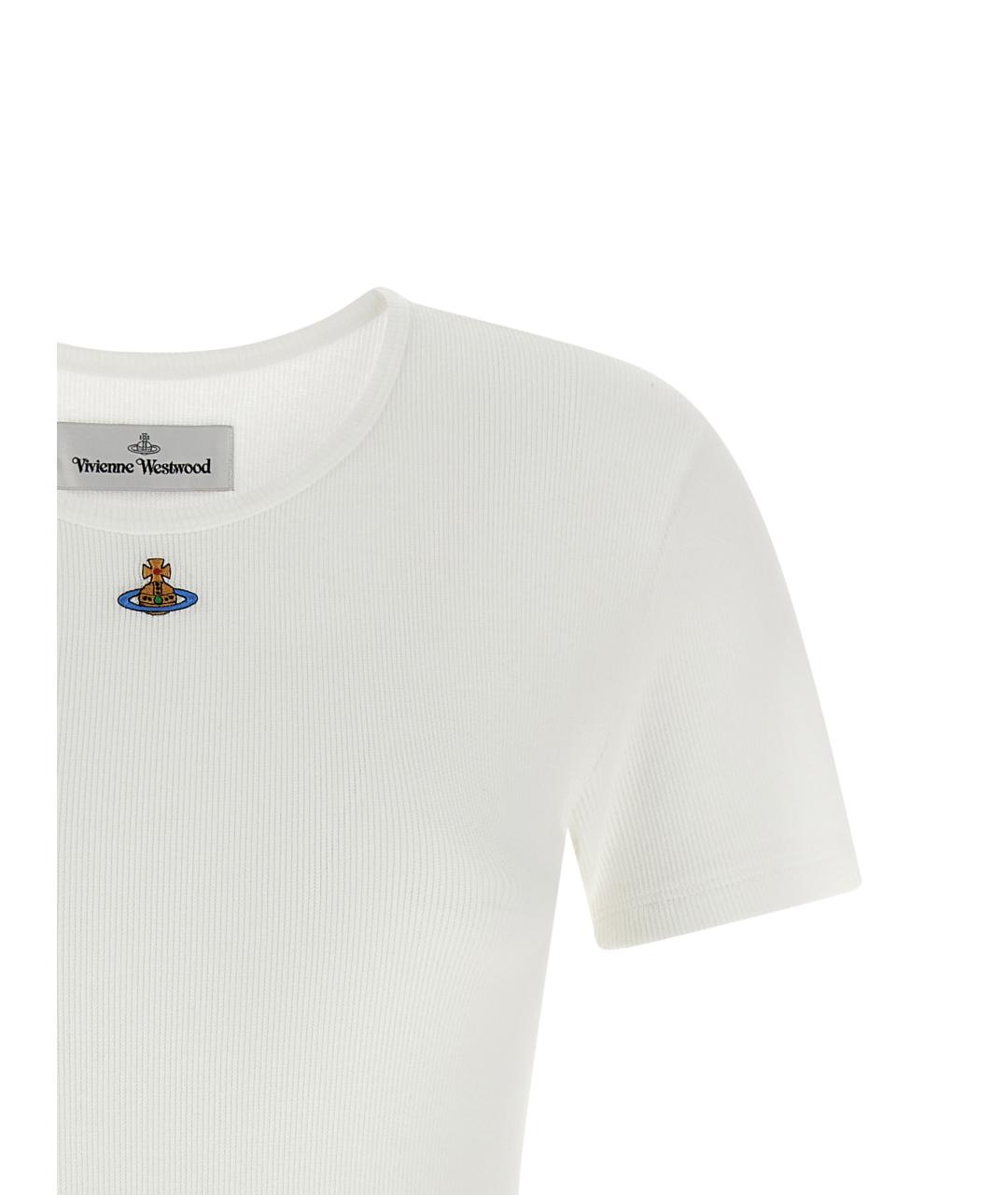 VIVIENNE WESTWOOD Белое хлопковое боди, фото 3