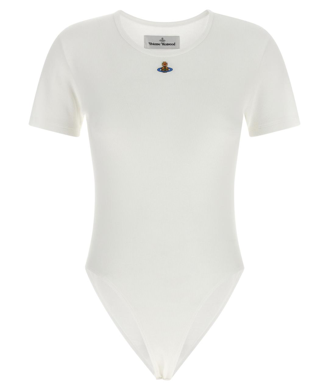 VIVIENNE WESTWOOD Белое хлопковое боди, фото 1