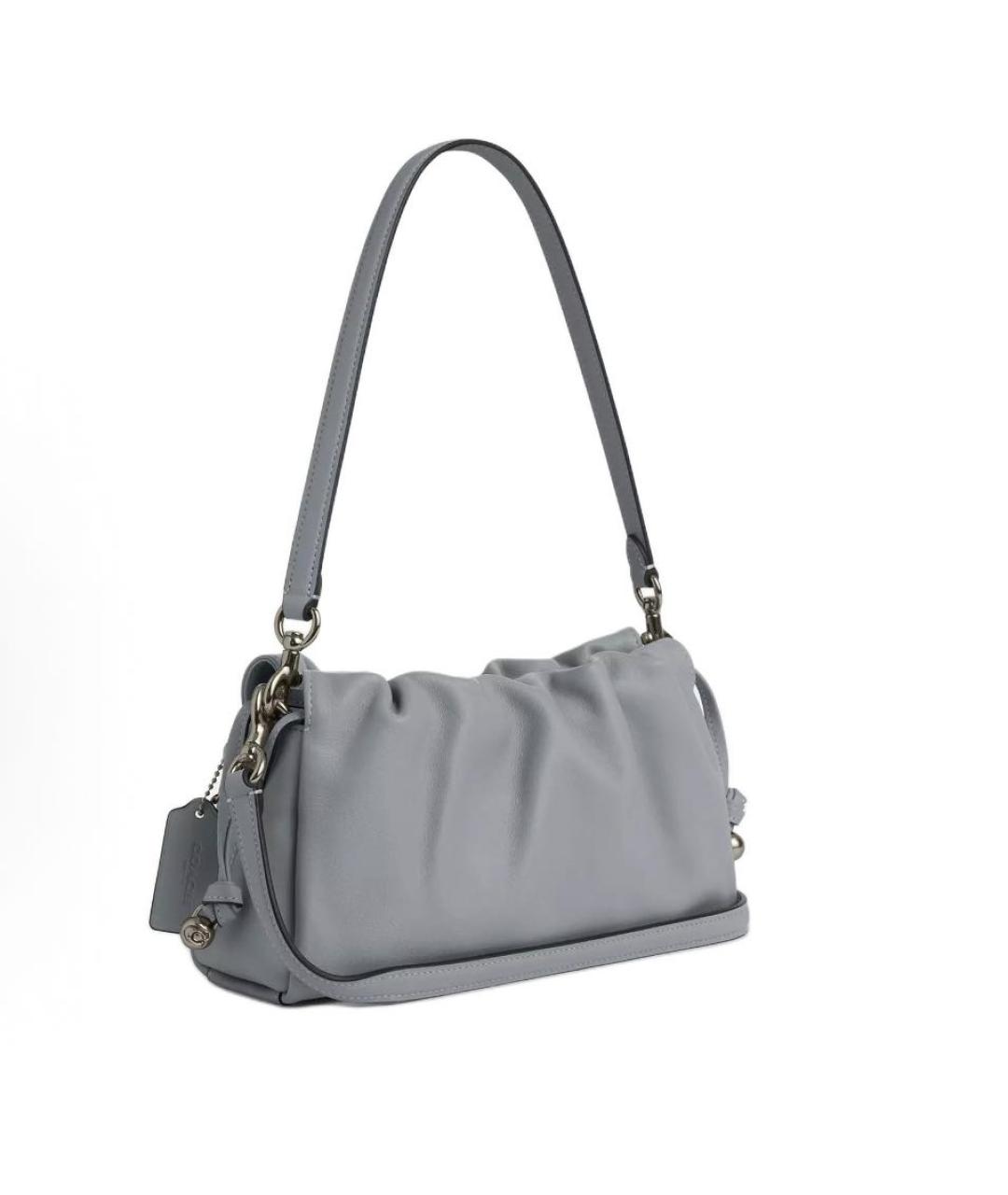 COACH Серая кожаная сумка через плечо, фото 2