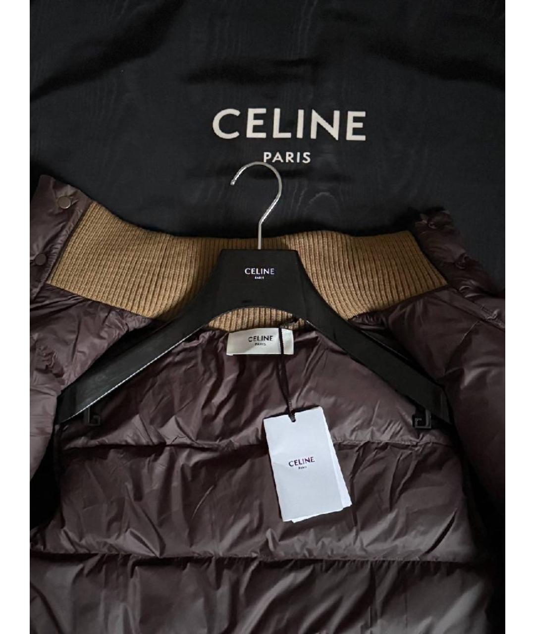 CELINE Бордовый хлопковый жилет, фото 4