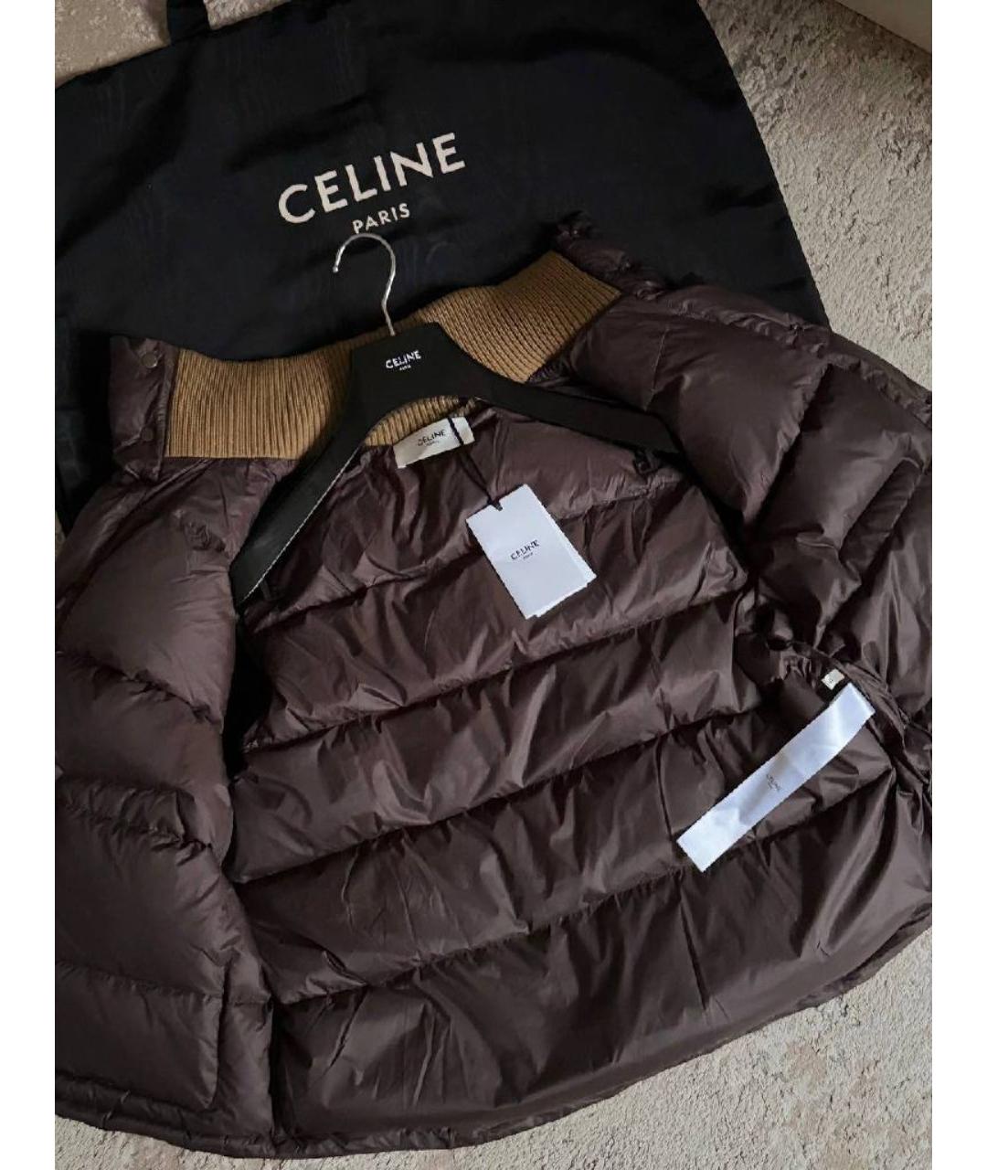 CELINE Бордовый хлопковый жилет, фото 2