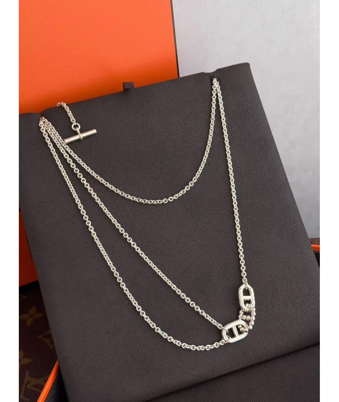 HERMES Серебряное колье, фото 2