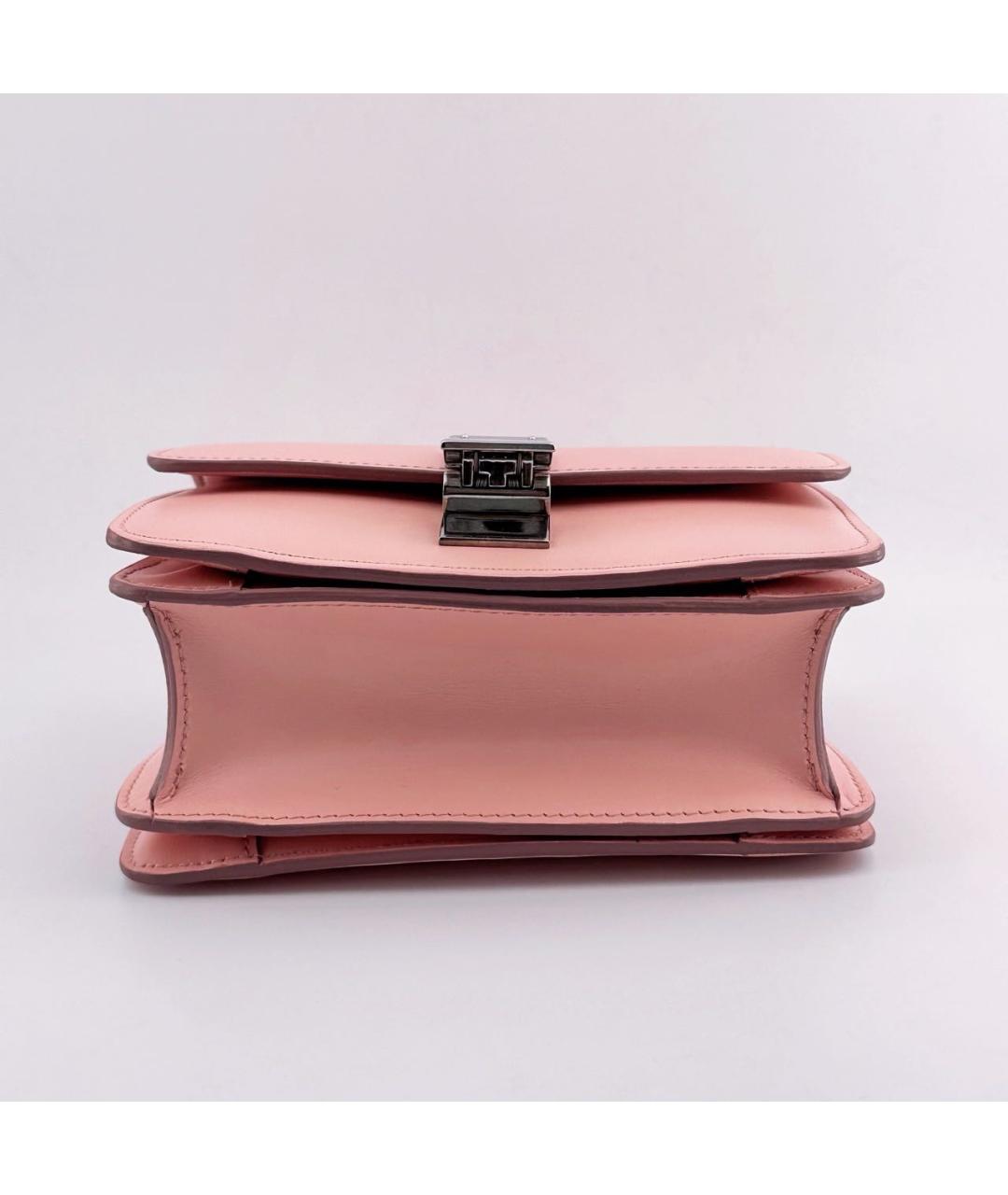 CELINE Розовая кожаная сумка через плечо, фото 4