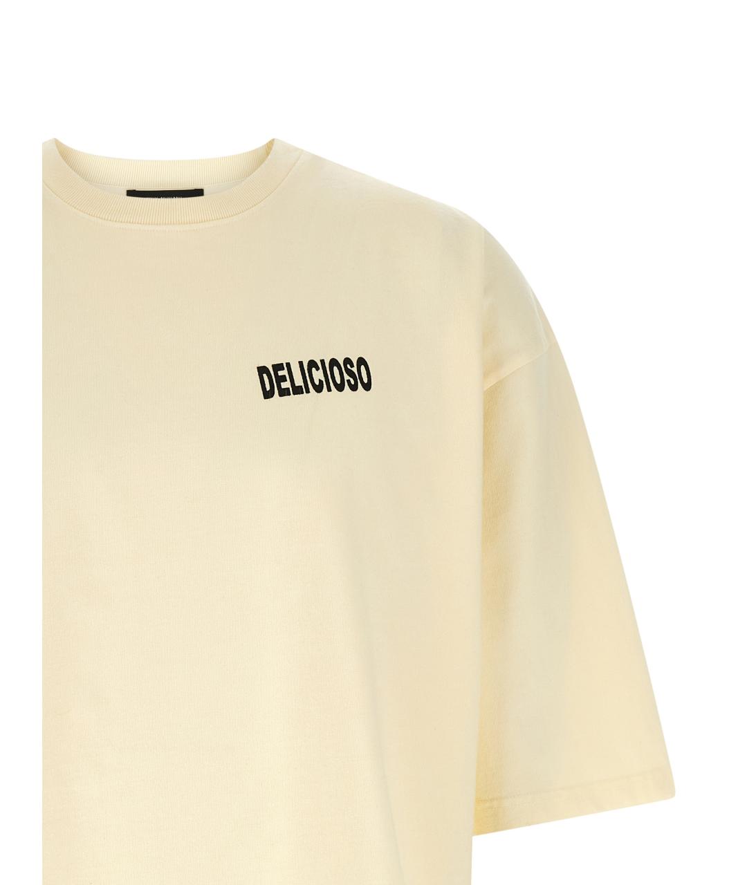 WILLY CHAVARRIA Желтая хлопковая футболка, фото 3