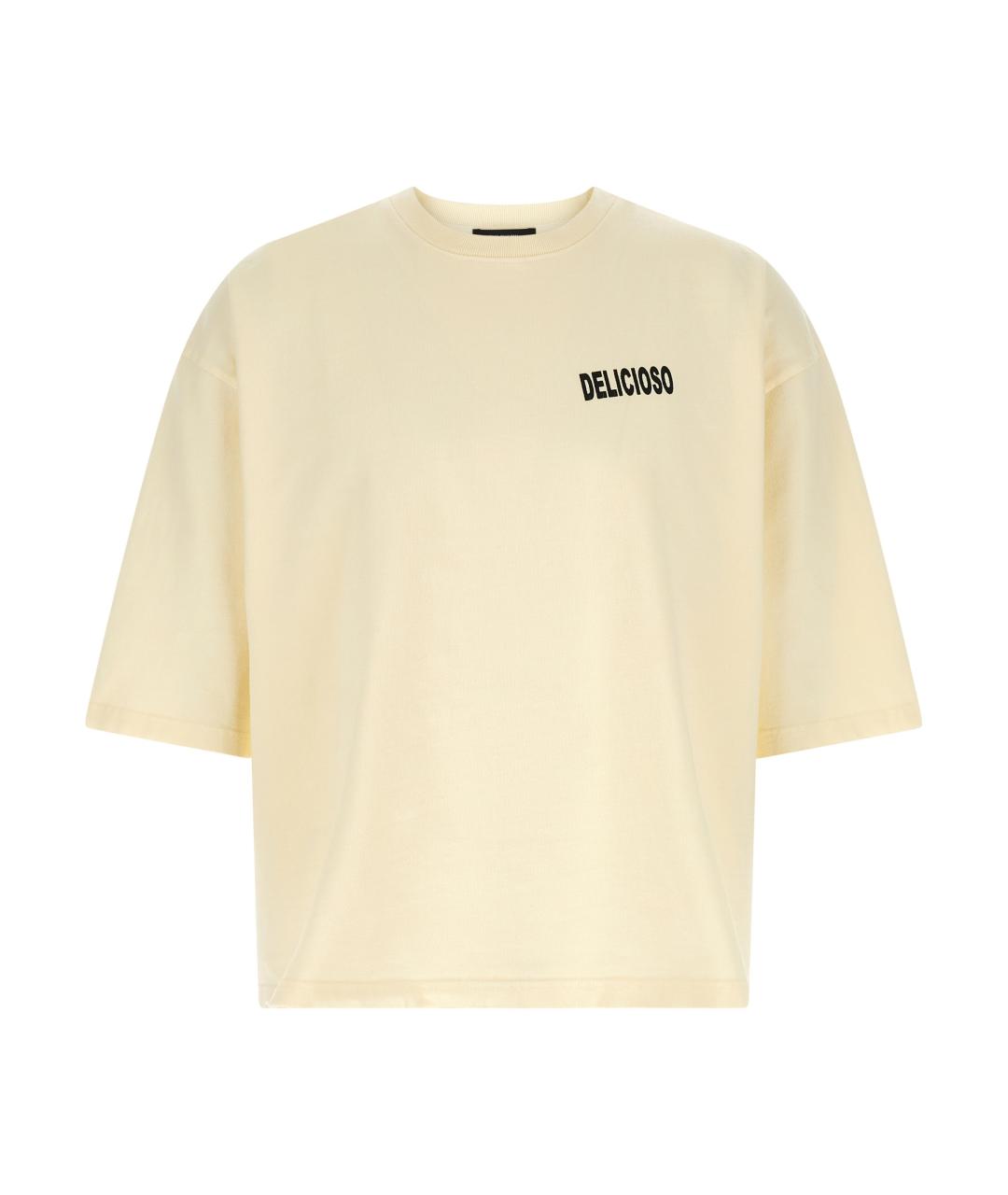 WILLY CHAVARRIA Желтая хлопковая футболка, фото 1