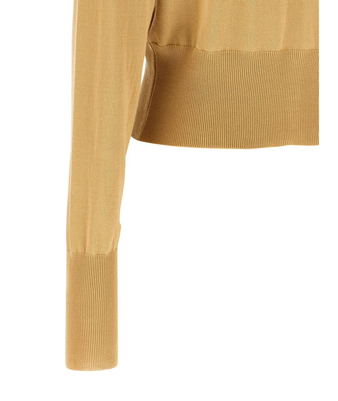 VIVIENNE WESTWOOD Горчичный хлопковый кардиган, фото 4