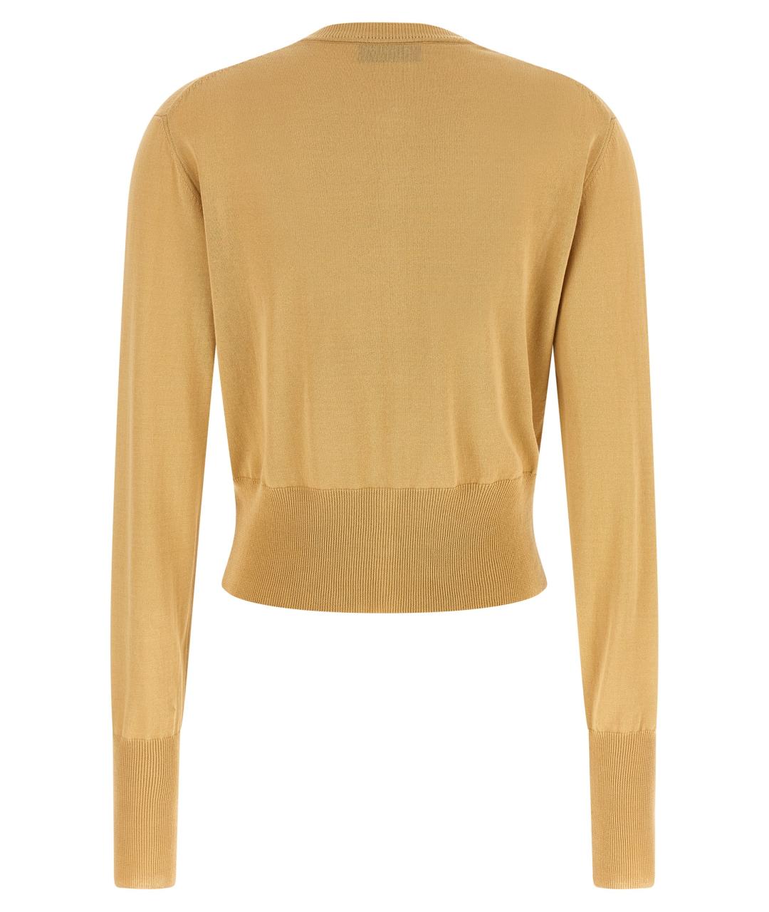 VIVIENNE WESTWOOD Горчичный хлопковый кардиган, фото 2