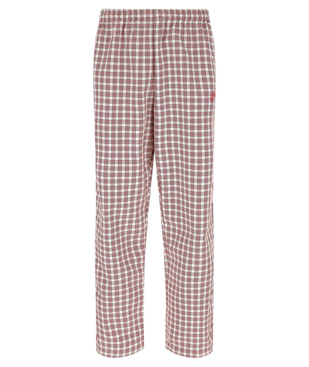 WILLY CHAVARRIA Красные полиэстеровые повседневные брюки, фото 1