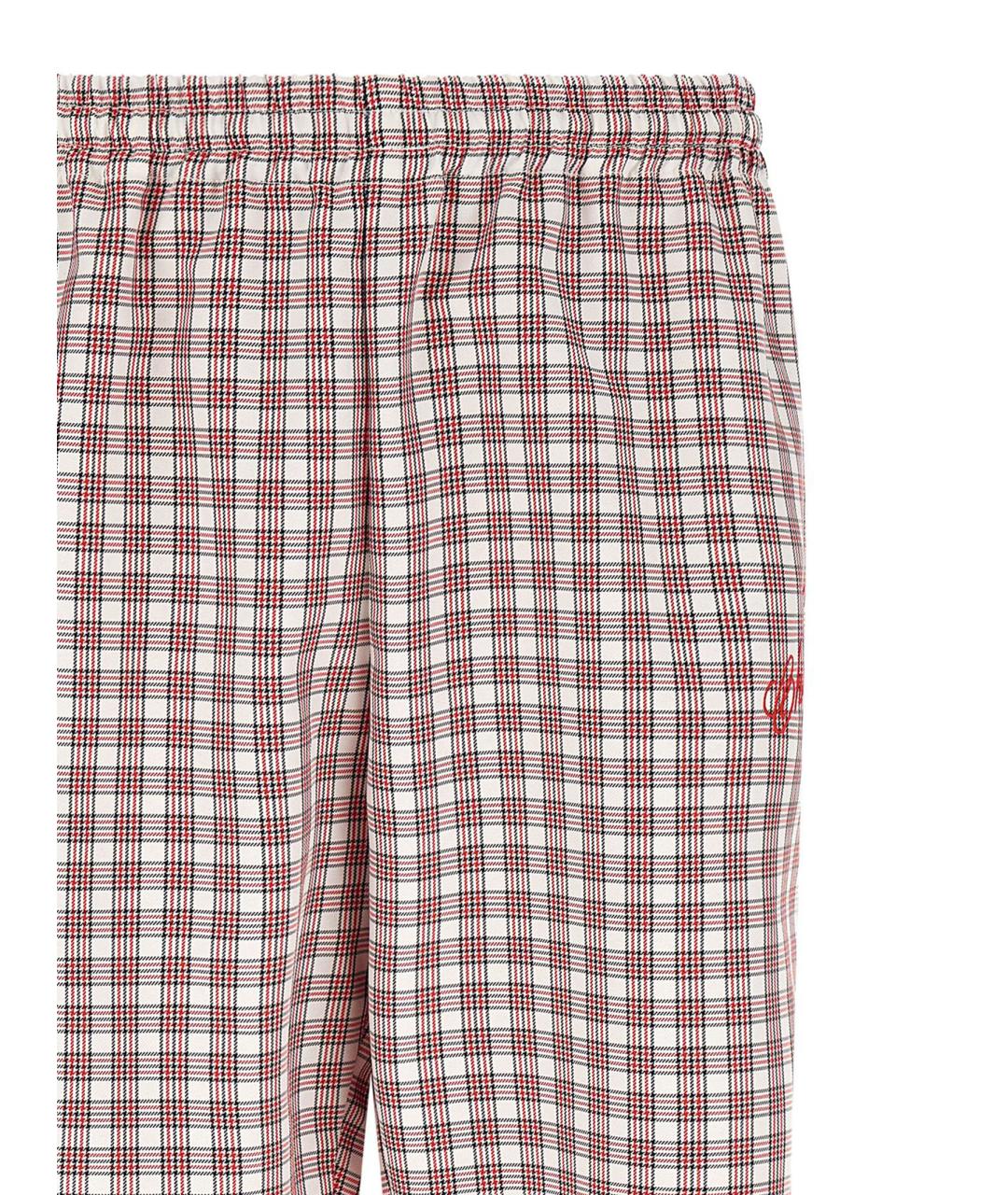 WILLY CHAVARRIA Красные полиэстеровые повседневные брюки, фото 3