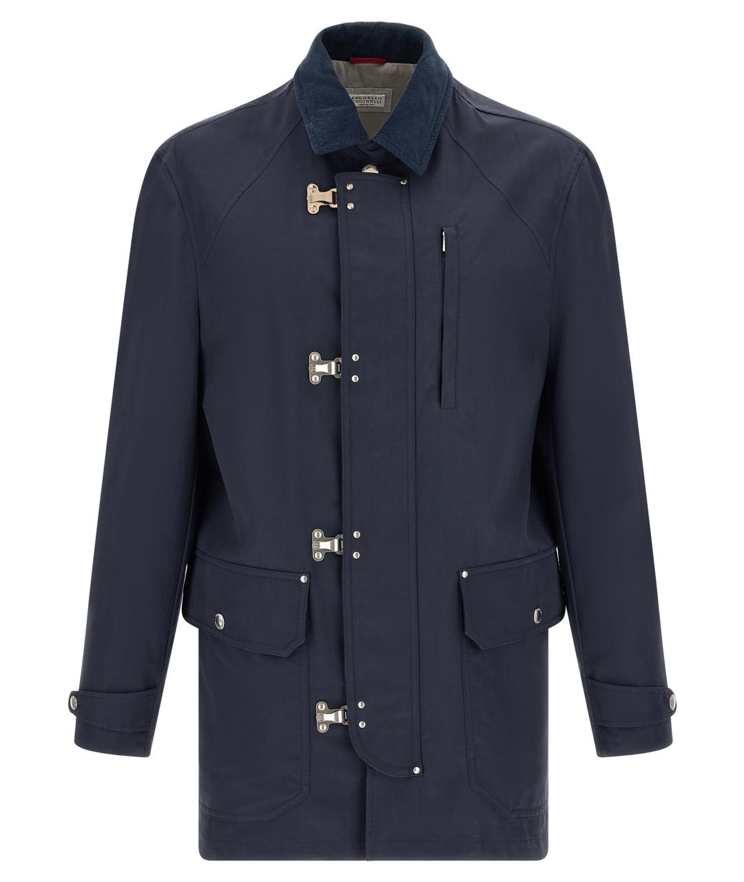 BRUNELLO CUCINELLI Синяя хлопковая куртка, фото 1