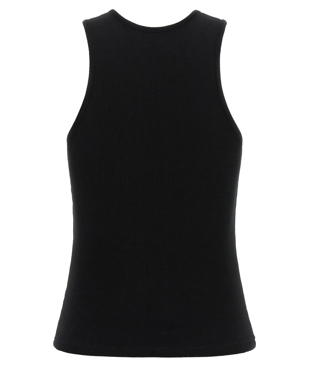 VIVIENNE WESTWOOD Черная хлопковая майка, фото 2