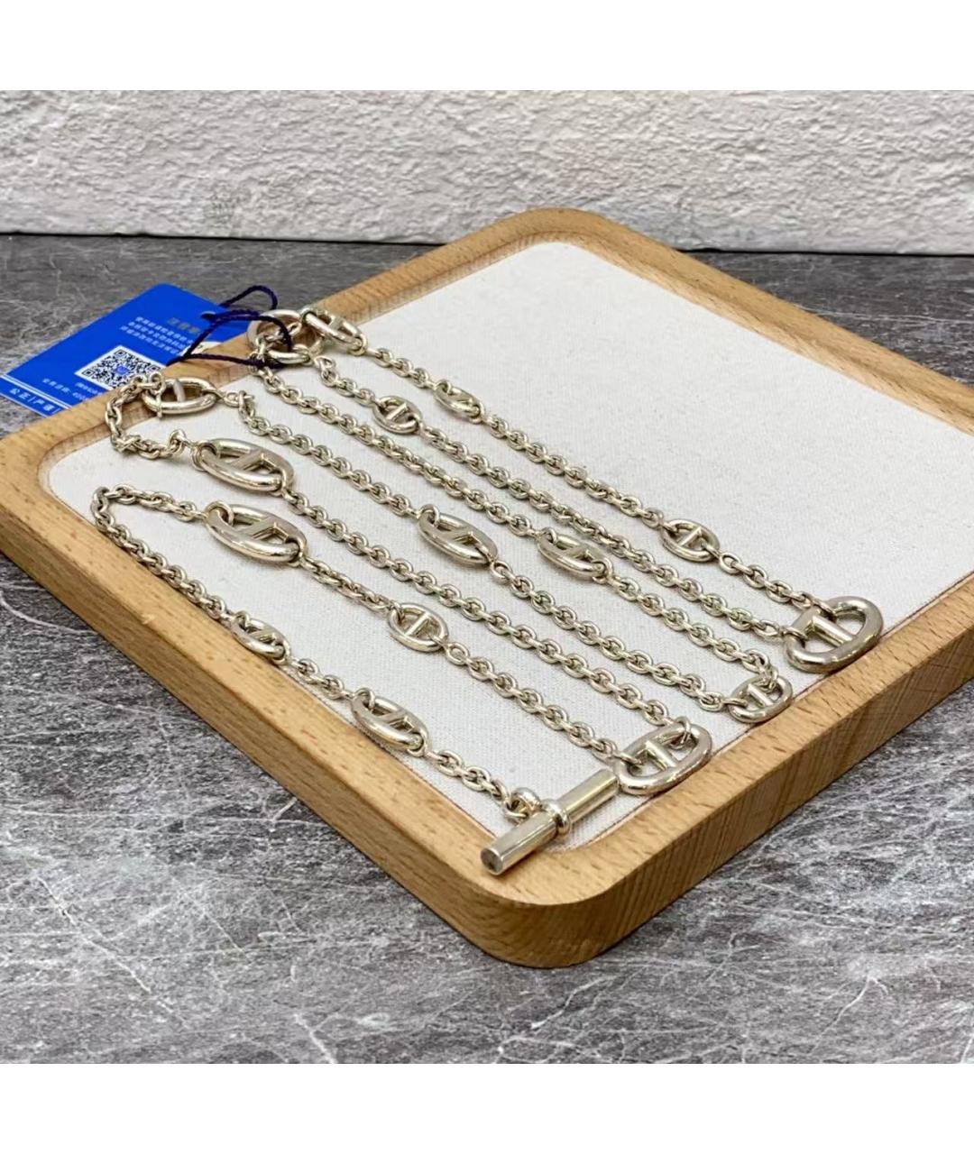 HERMES Серебряное серебряное колье, фото 3