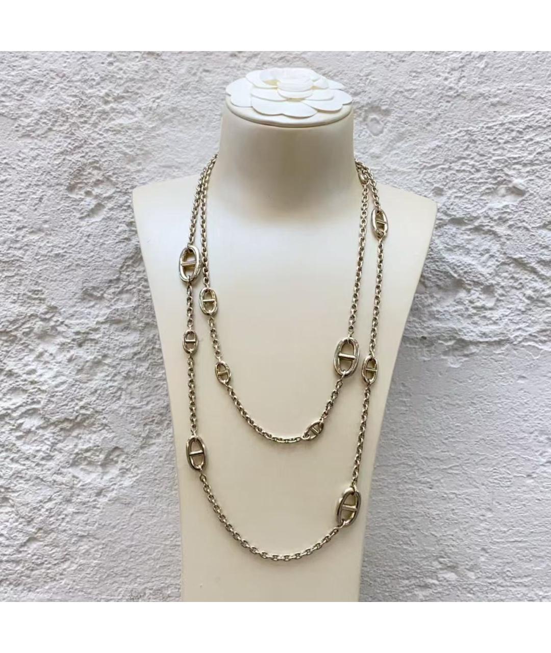 HERMES Серебряное серебряное колье, фото 6