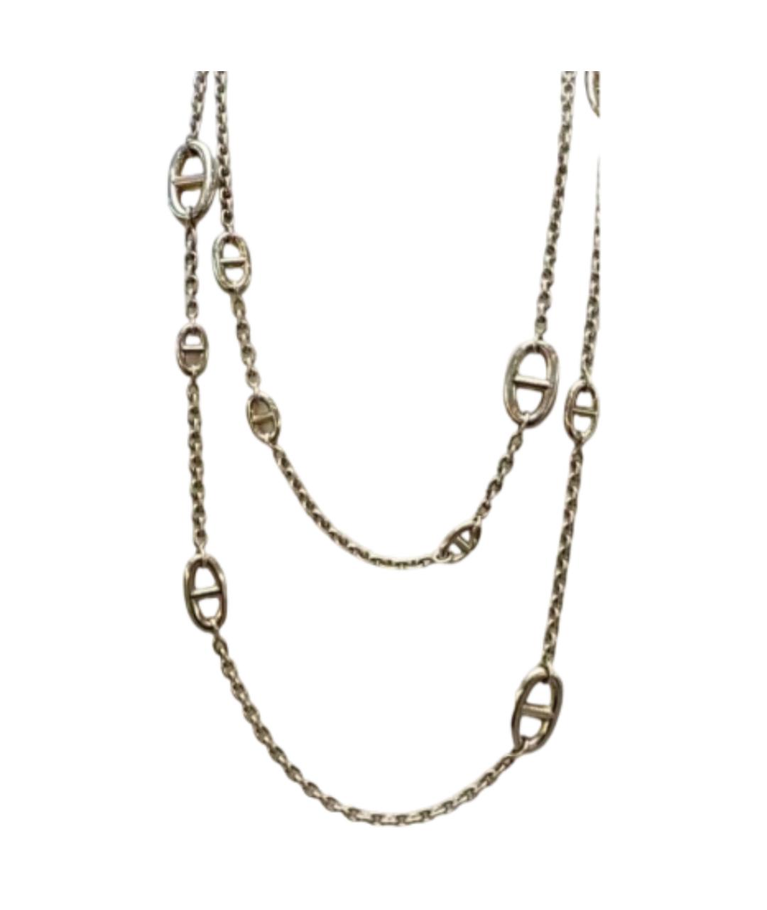 HERMES Серебряное серебряное колье, фото 1