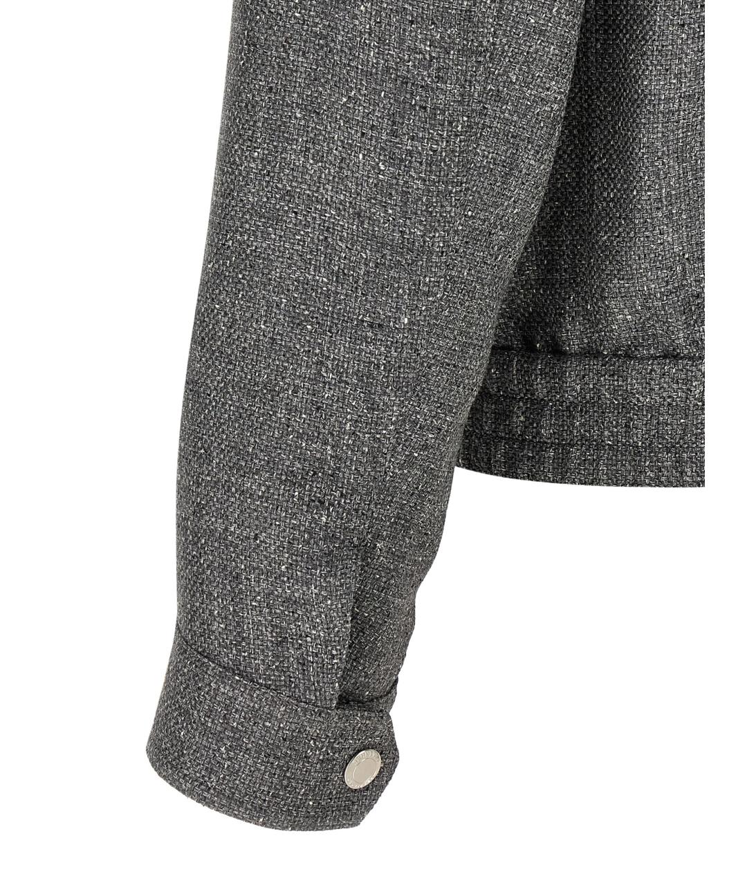 BRUNELLO CUCINELLI Серая шелковая куртка, фото 4