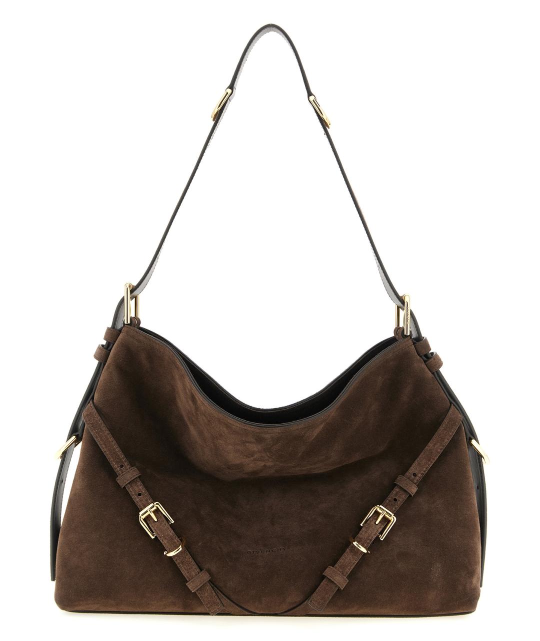 GIVENCHY Коричневая замшевая сумка через плечо, фото 1