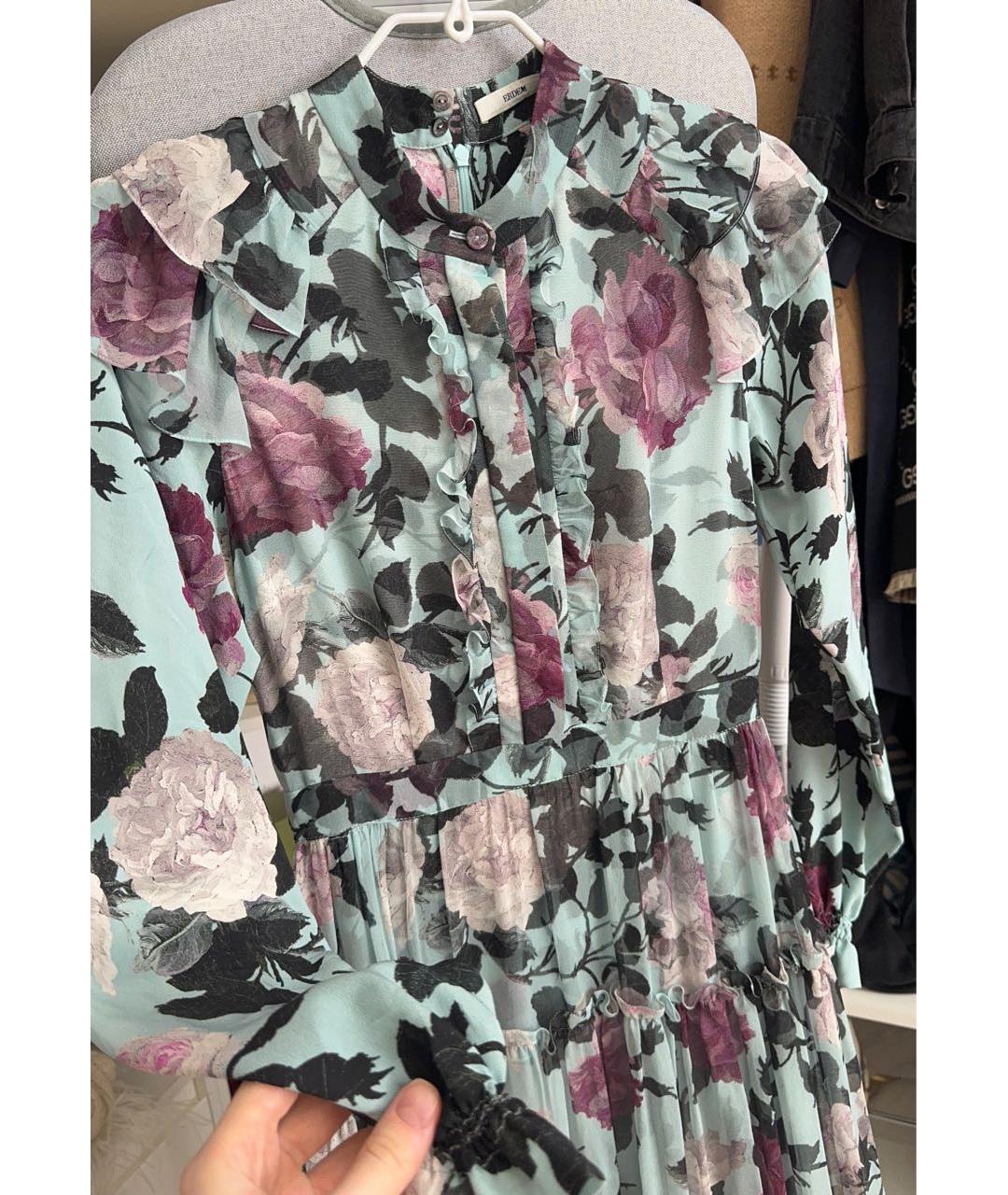 ERDEM Мульти шифоновое вечернее платье, фото 3