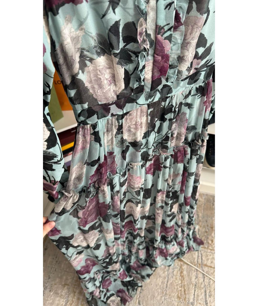 ERDEM Мульти шифоновое вечернее платье, фото 4