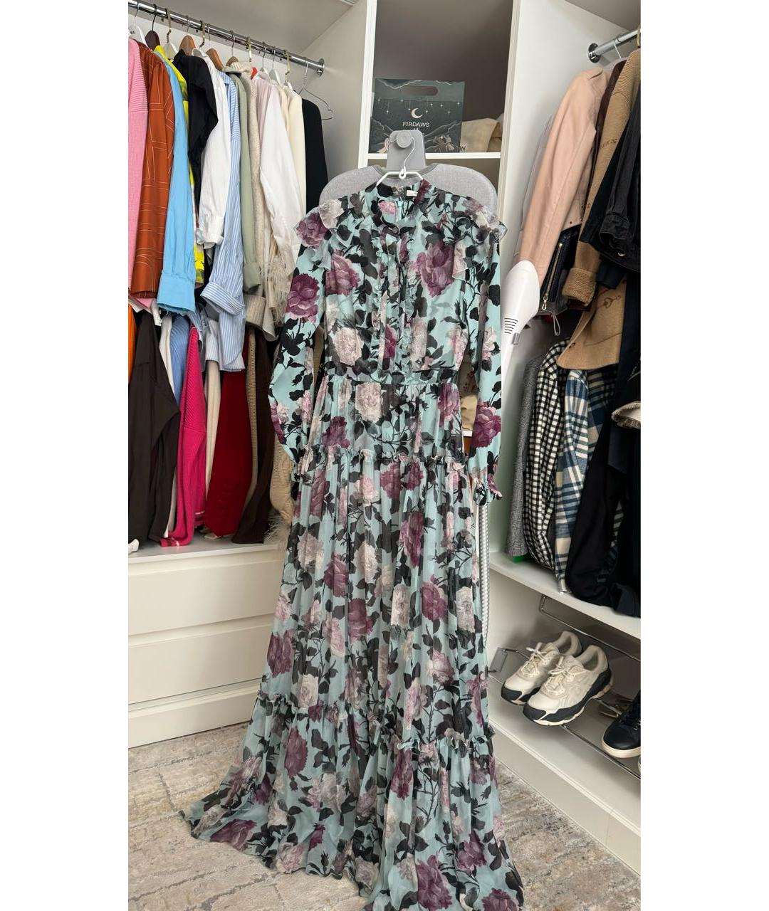 ERDEM Мульти шифоновое вечернее платье, фото 6