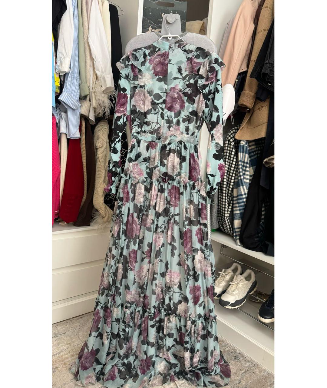 ERDEM Мульти шифоновое вечернее платье, фото 2