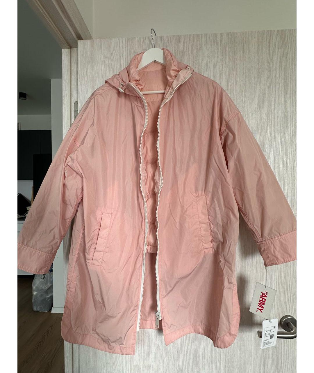 YVES SALOMON Розовый полиамидовый тренч/плащ, фото 9