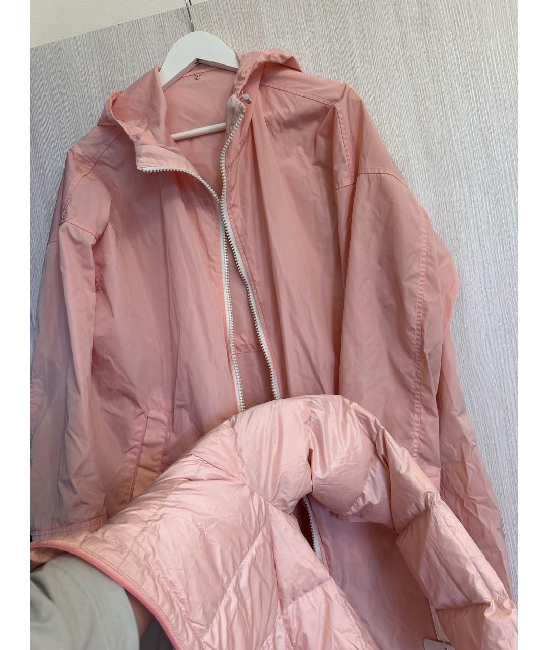 YVES SALOMON Розовый полиамидовый тренч/плащ, фото 3