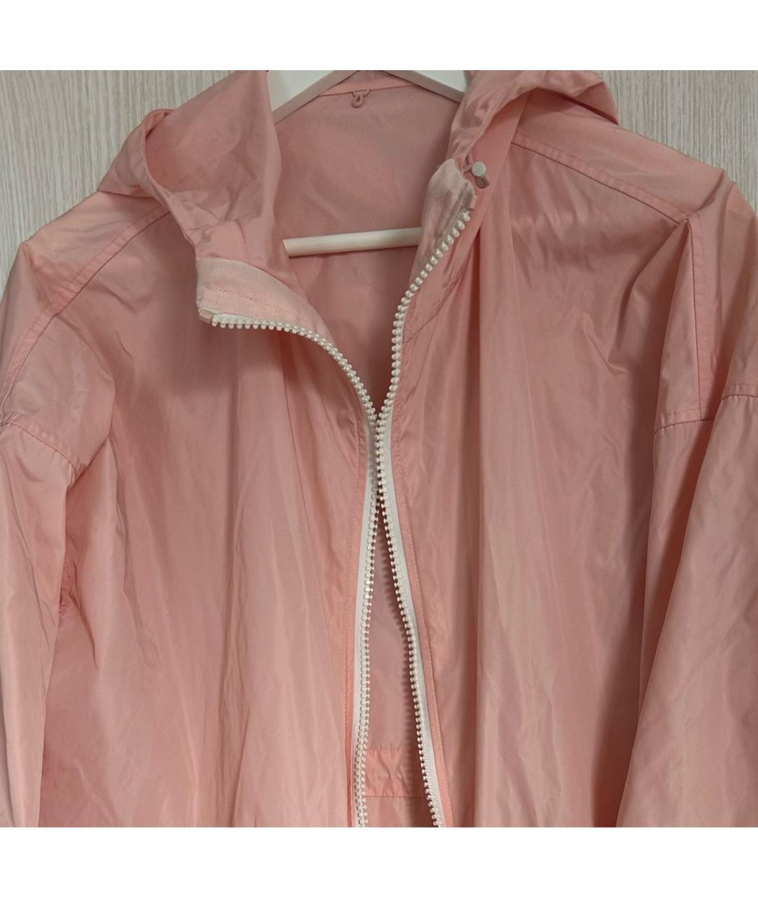 YVES SALOMON Розовый полиамидовый тренч/плащ, фото 4
