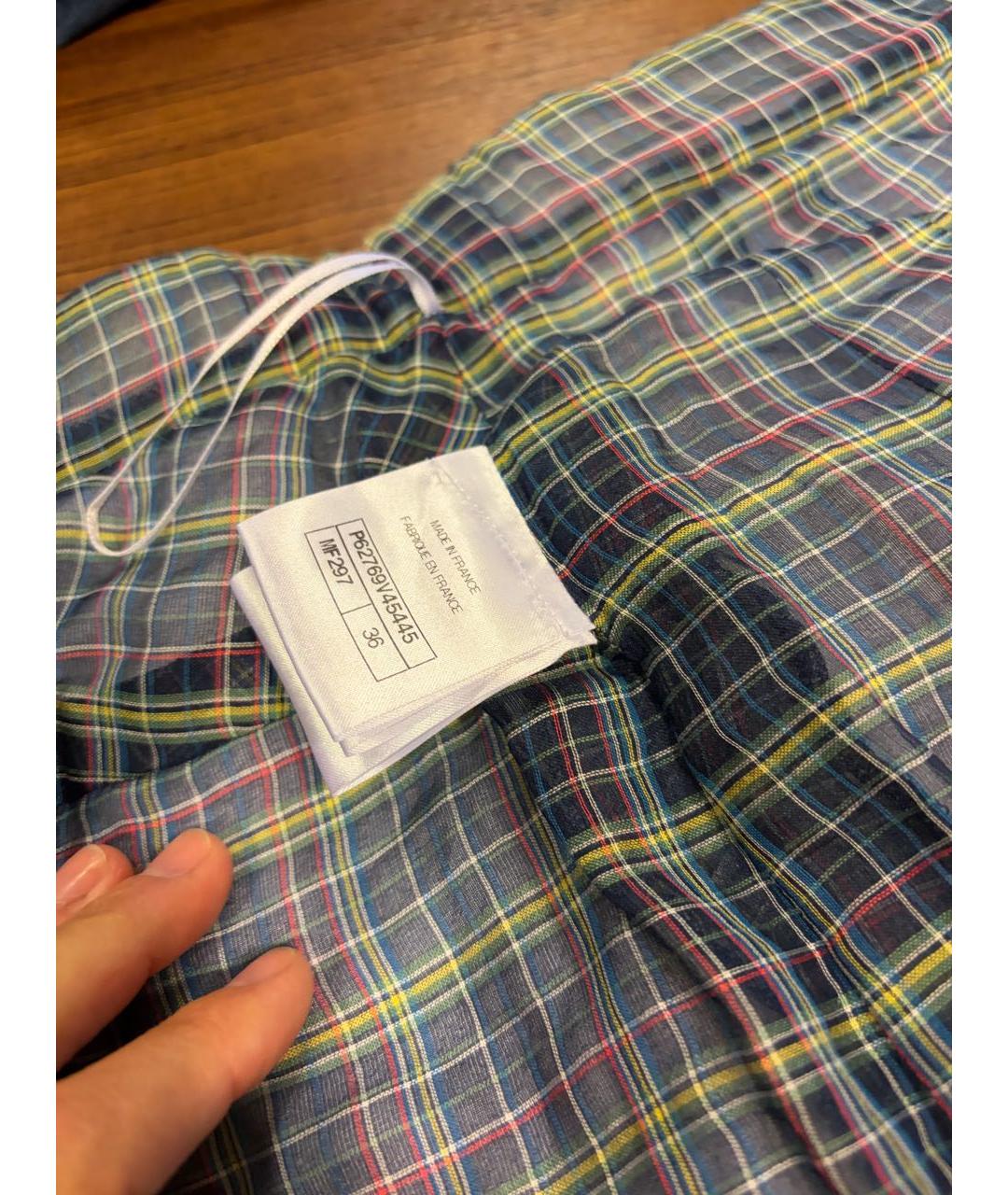 CHANEL Белая твидовая юбка мини, фото 4