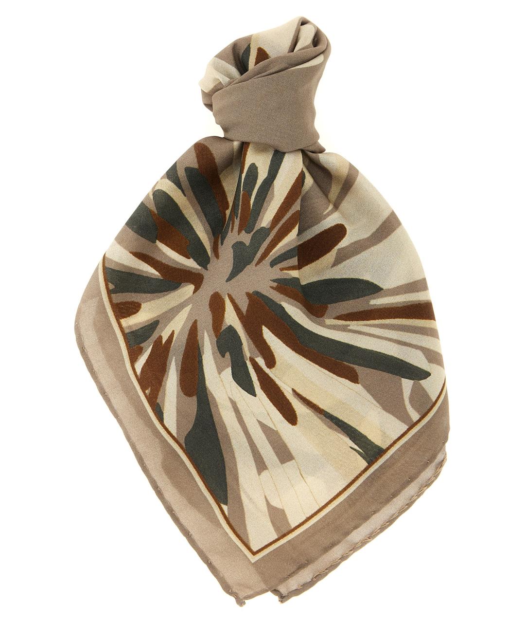 BRUNELLO CUCINELLI Мульти шелковый шарф, фото 1