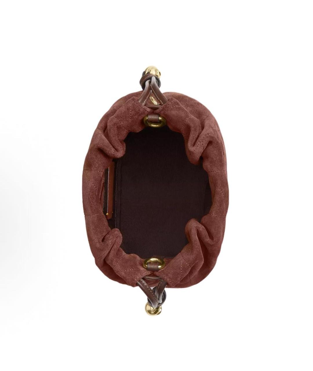 COACH Коричневая замшевая сумка через плечо, фото 4