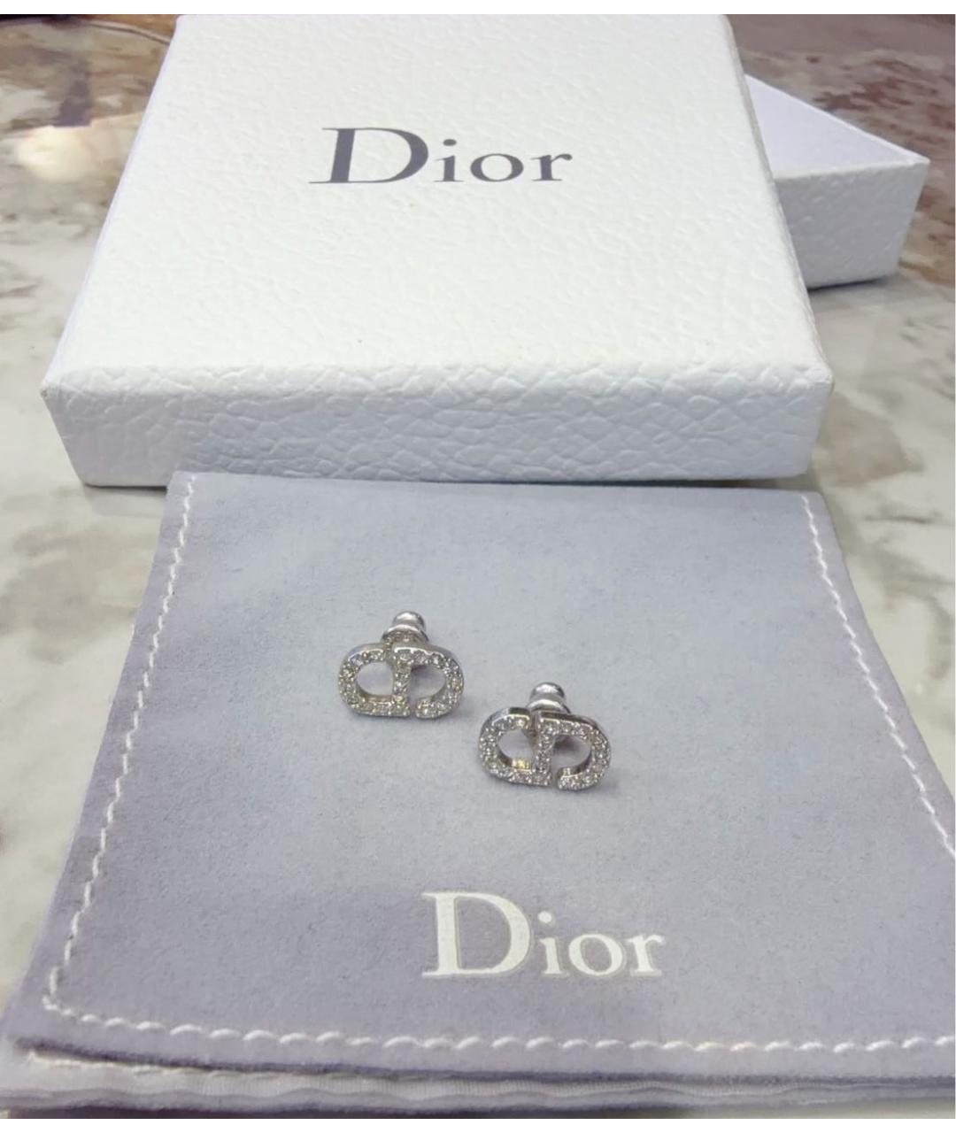 CHRISTIAN DIOR Серебряные металлические серьги, фото 4