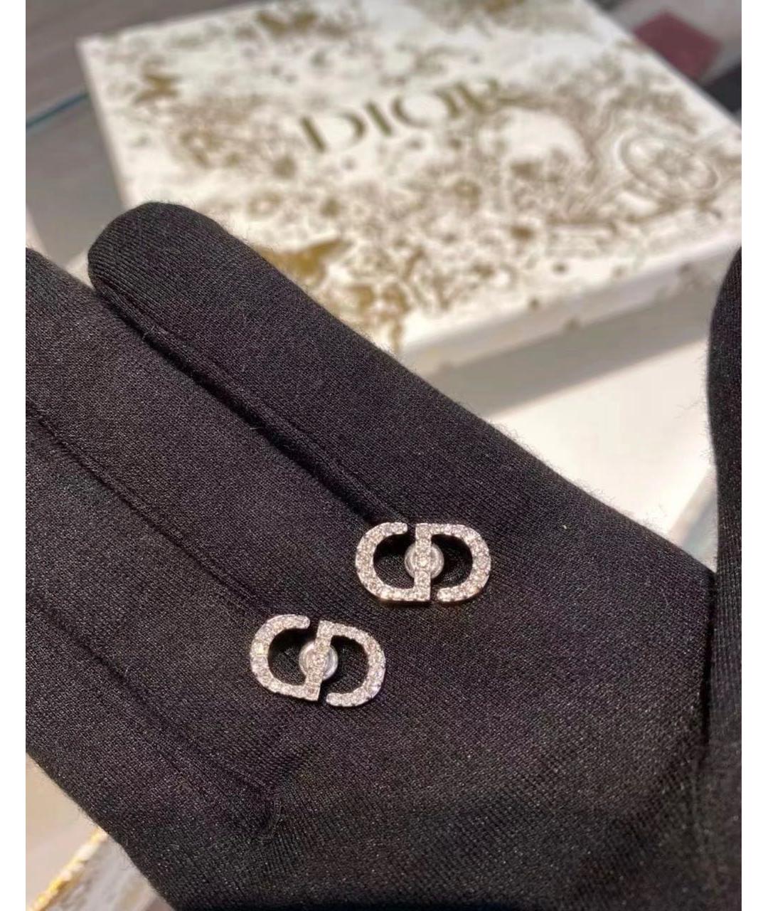 CHRISTIAN DIOR Серебряные металлические серьги, фото 7