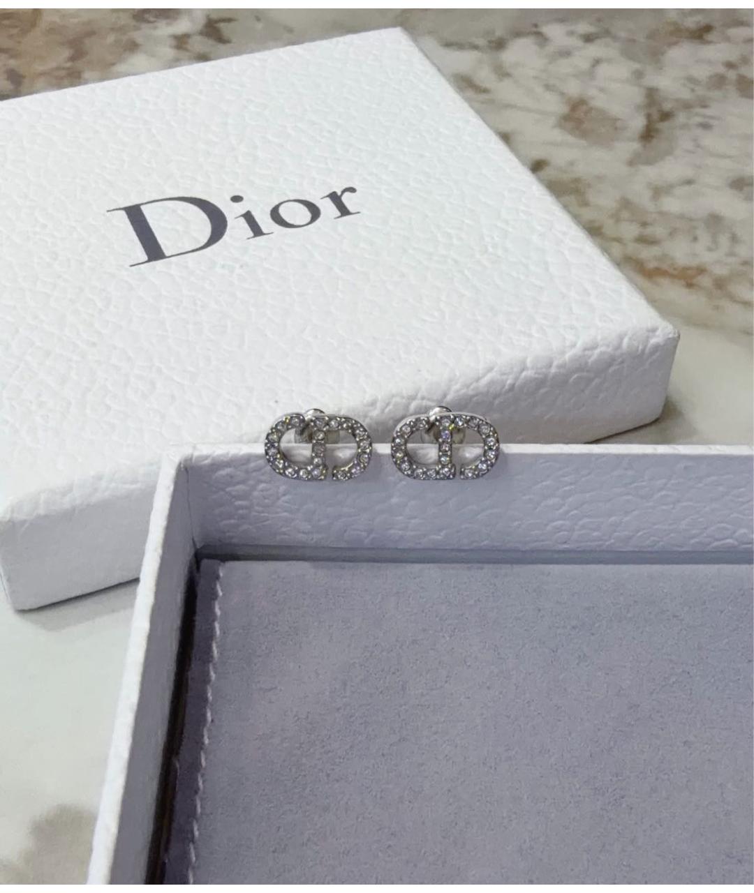 CHRISTIAN DIOR Серебряные металлические серьги, фото 5