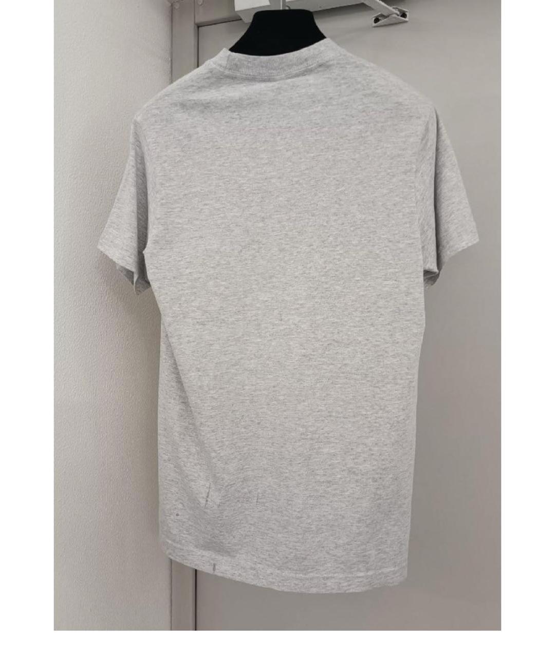 SPORTY AND RICH Серая хлопковая футболка, фото 2