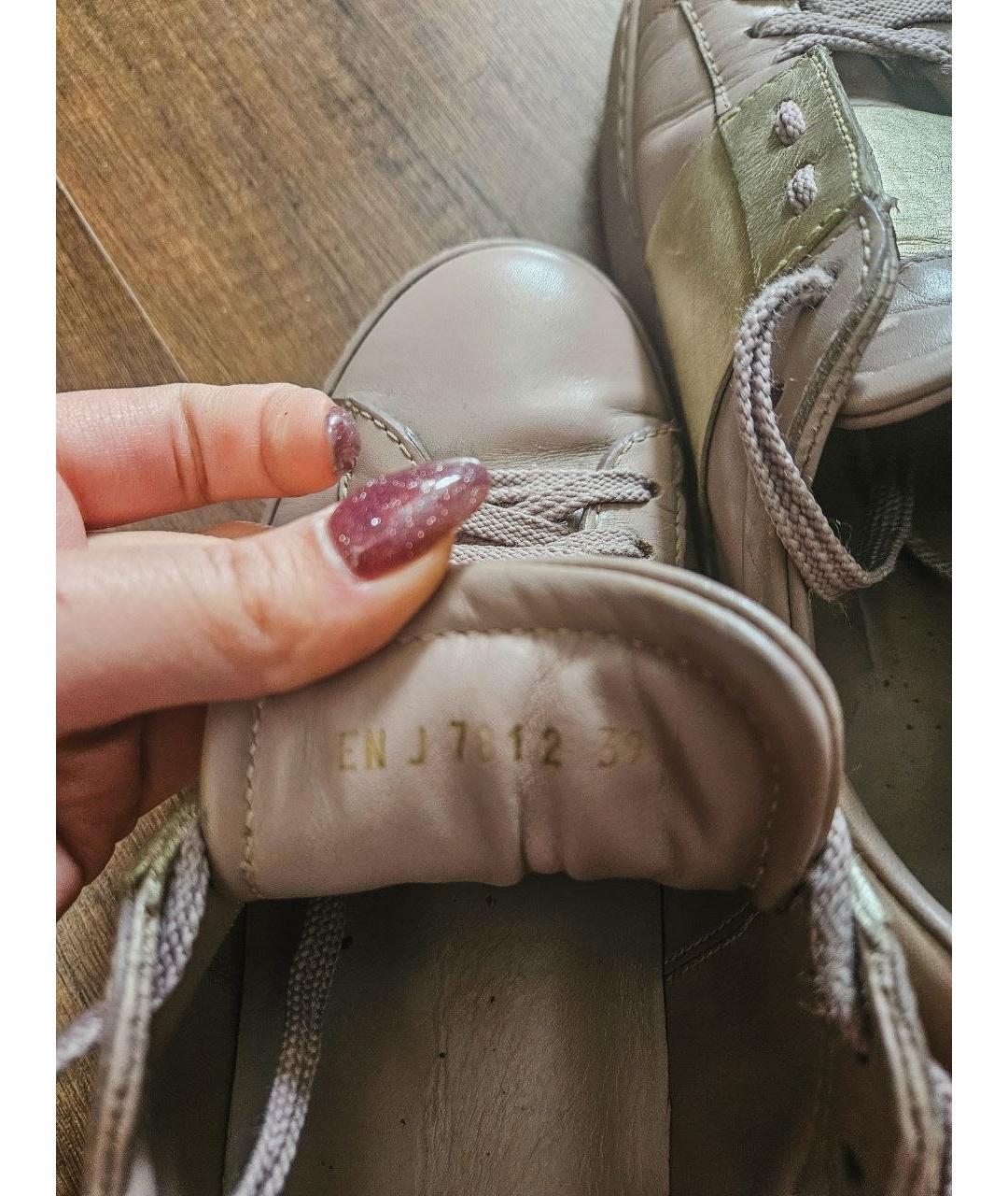 VALENTINO Розовые кожаные кеды, фото 4