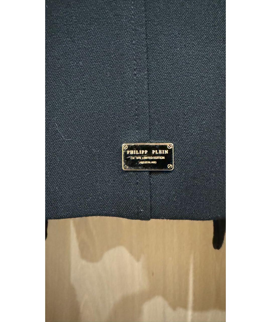 PHILIPP PLEIN Черный полиэстеровый жакет/пиджак, фото 5